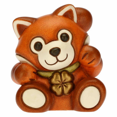 Thun Mini panda rosso Otto Dreamer con quadrifoglio porta fortuna - F3144H90