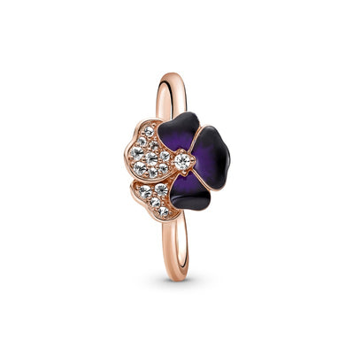 Anello Pandora Viola del Pensiero Luminosa, 180764C01 - Gioielleria De Patto