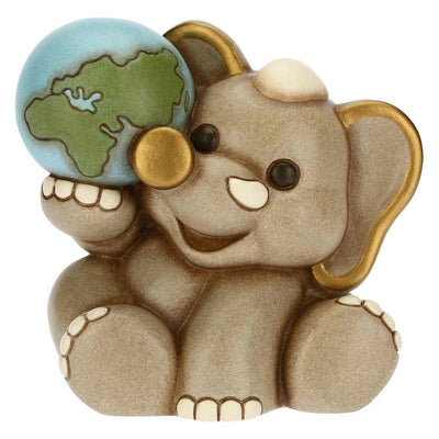 Thun Elefante Elly con mondo in ceramica - F3196H90 - Gioielleria De Patto