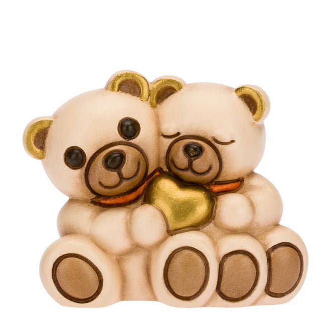 Thun Coppia Teddy con cuore dorato - F3245H90B