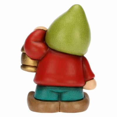 Thun Gnomo Oliver con lanterna in ceramica Bosco Magico - F3313H90 - Gioielleria De Patto