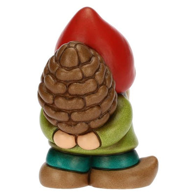 Thun Gnomo Oliver con pigna in ceramica Bosco Magico - F3314H90 - Gioielleria De Patto