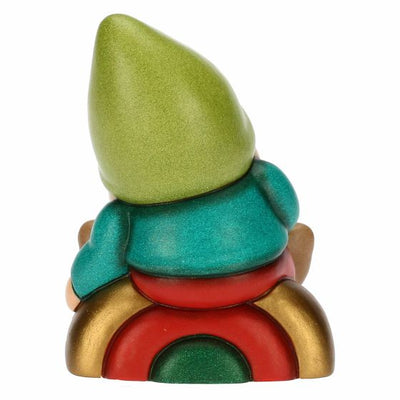 Thun Gnomo Oliver su arcobaleno in ceramica Bosco Magico - F3315H90 - Gioielleria De Patto