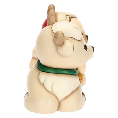 Thun Teddy a cavallo della Renna Robin in ceramica, medio - F3319A82 - Gioielleria De Patto