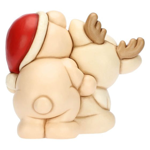 Thun Teddy a cavallo della Renna Robin in ceramica, maxi - F3320A82 - Gioielleria De Patto