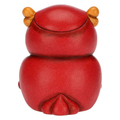 Thun Gufo Lucky Rosso con Quadrifoglio in Ceramica Racconti d'Autunno - F3333H90 - Gioielleria De Patto