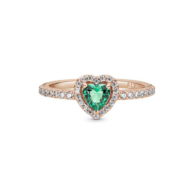 Anello Pandora Cuore in Rilievo Verde, 188421C03 - Gioielleria De Patto
