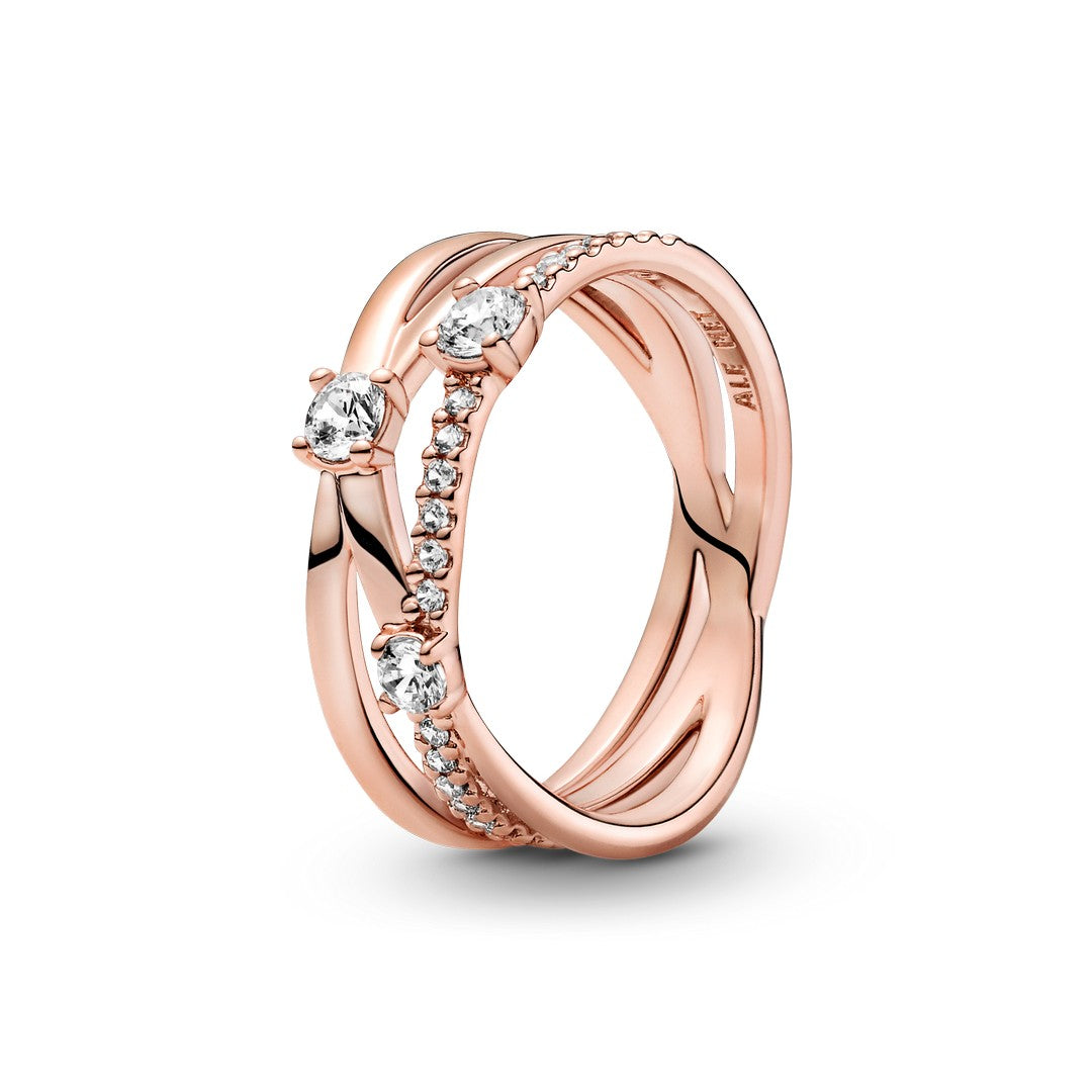 Bague en pierre triple bande Pandora 189400C01