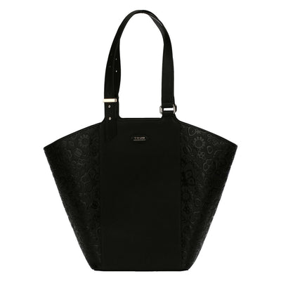Thun Borsa shopping nera a forma di vela Prestige - H3415P00 - Gioielleria De Patto