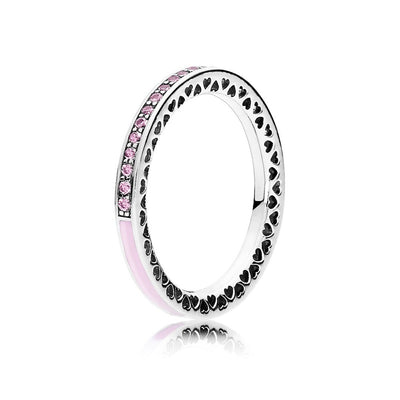 Anello Donna Pandora Cuori Radiosi Rosa - 191011PCZ - Gioielleria De Patto