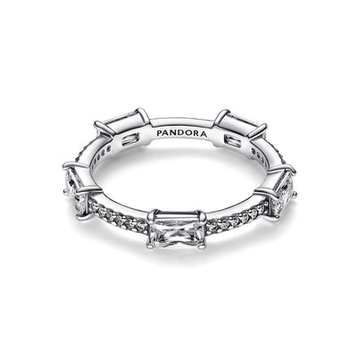 Anello Donna Pandora Pavè con Pietre Luminose - 192397C01 - Gioielleria De Patto