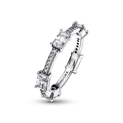 Anello Donna Pandora Pavè con Pietre Luminose - 192397C01 - Gioielleria De Patto