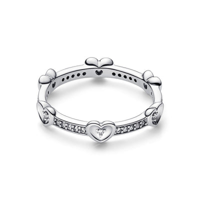 Anello Donna Pandora Cuori Splendenti - 192496C01 - Gioielleria De Patto