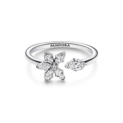 Anello Donna Pandora Aperto Herbarium Fiore Luminoso - 192611C01 - Gioielleria De Patto
