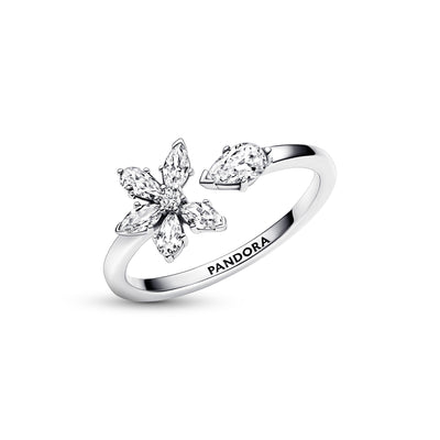 Anello Donna Pandora Aperto Herbarium Fiore Luminoso - 192611C01 - Gioielleria De Patto