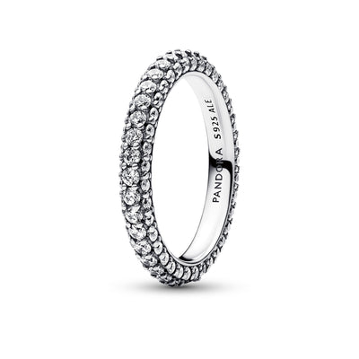 Anello Donna Pandora Pavè Fascia Singola - 192627C01 - Gioielleria De Patto
