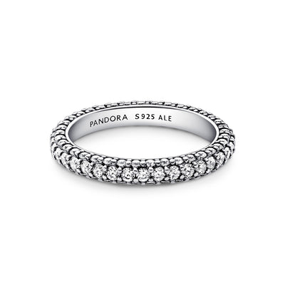 Anello Donna Pandora Pavè Fascia Singola - 192627C01 - Gioielleria De Patto