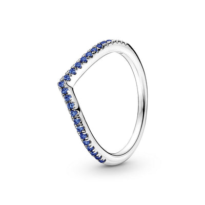Anello Donna Pandora Desiderio Scintillante Blu - 196316C02 - Gioielleria De Patto