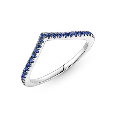 Anello Donna Pandora Desiderio Scintillante Blu - 196316C02 - Gioielleria De Patto