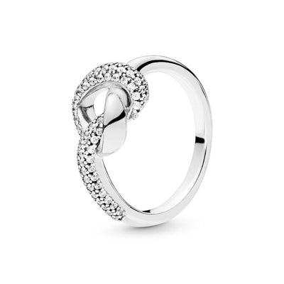 Anello Donna Pandora Cuore Intrecciato - 198086CZ - Gioielleria De Patto