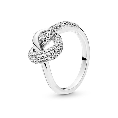 Anello Donna Pandora Cuore Intrecciato - 198086CZ - Gioielleria De Patto