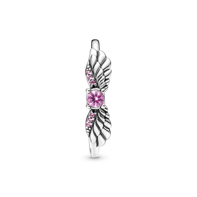 Anello Donna Pandora Ali d'Angelo con Pietra Rosa - 198500C02 - Gioielleria De Patto