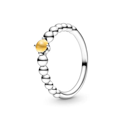 Anello Donna Pandora Pietra Gialla - 198867C11 - Gioielleria De Patto