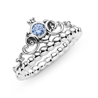 Anello Pandora Disney, Tiara Blu - 199191C01 - Gioielleria De Patto