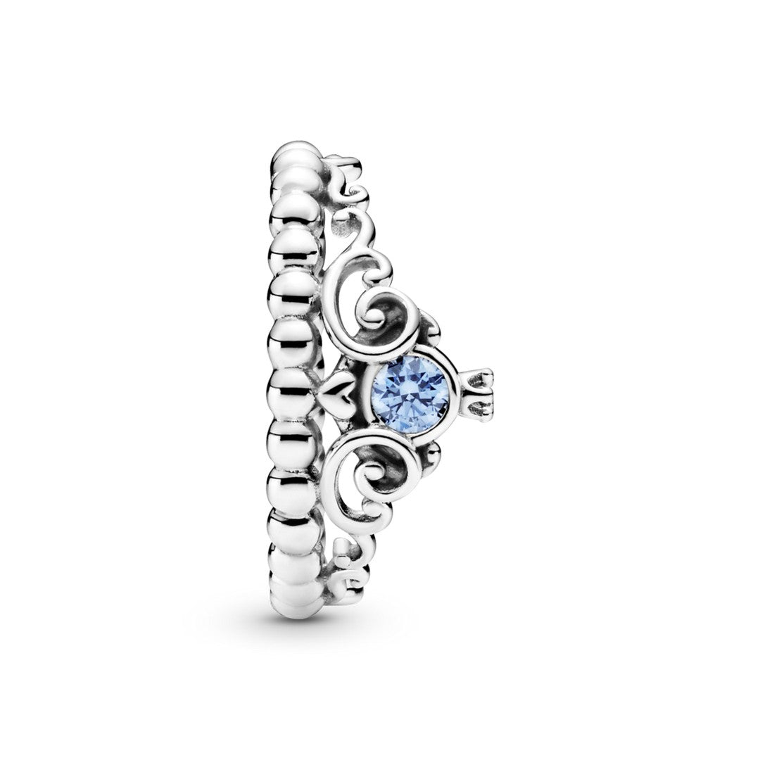 Bague Pandora Disney Tiare Bleu 199191C01