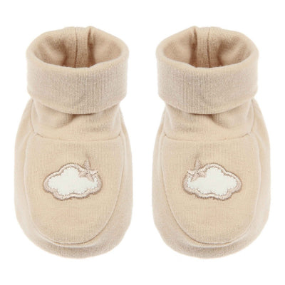 Thun Set bavetta e scarpine neutro in cotone - K3821P00 - Gioielleria De Patto