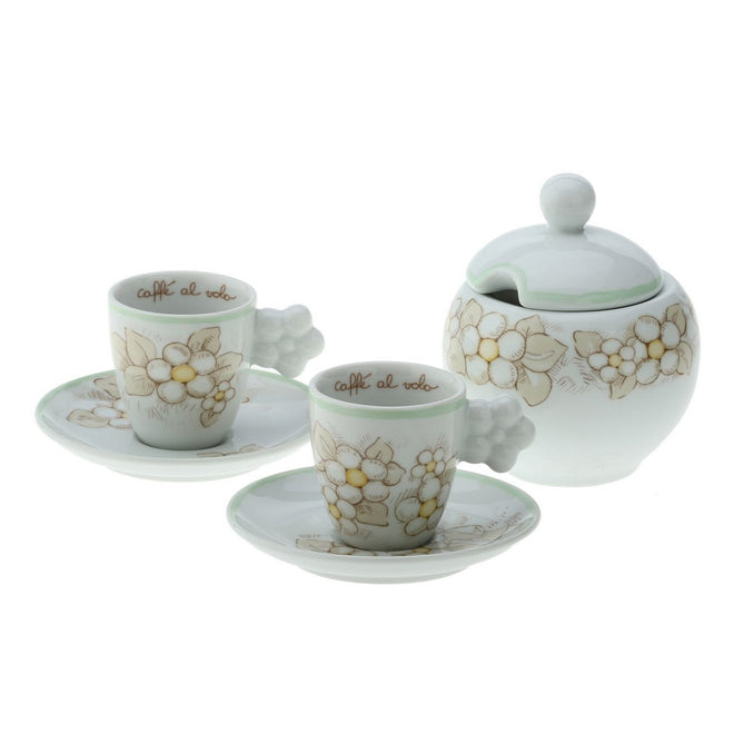Thun Set 2 tazzine caffè con zuccheriera Eleganza - P1694A91 - Gioielleria De Patto