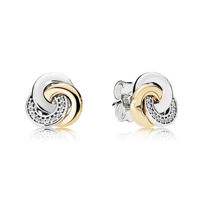 Orecchini Donna Pandora Cerchi Intrecciati - 290741CZ - Gioielleria De Patto