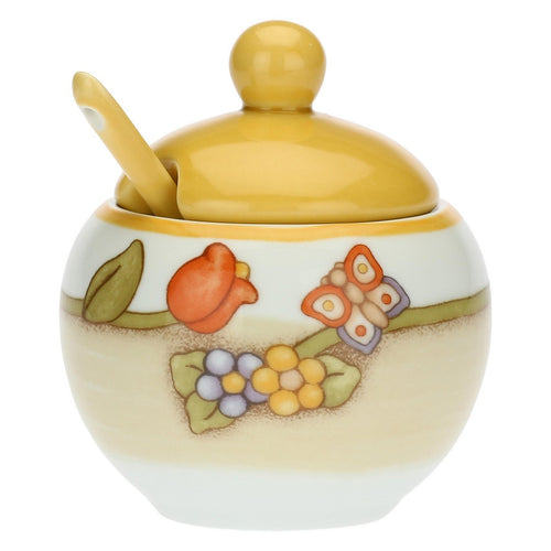 Thun Zuccheriera in porcellana con cucchiaino Country - P3761E02