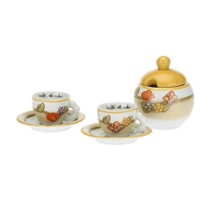 Thun Set 2 tazzine caffè e zuccheriera Country - P3774E02 - Gioielleria De Patto