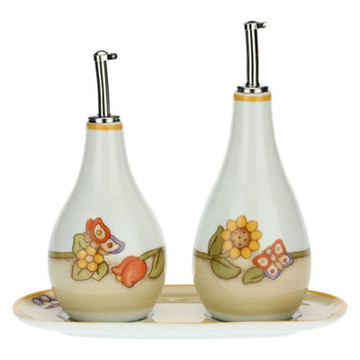 Thun Set olio e aceto Country con vassoietto - P3789E02 - Gioielleria De Patto