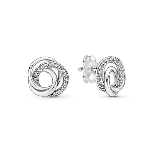 Orecchini Donna Pandora Intrecci Infiniti - 291076C01 - Gioielleria De Patto