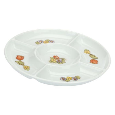 Thun Antipastiera con tulipani e fiori Country - P4546E02 - Gioielleria De Patto