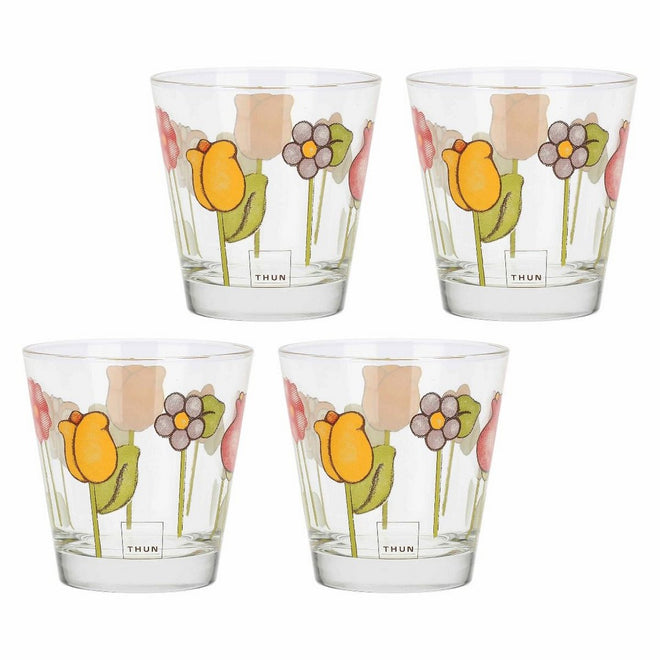 Thun Set quatto bicchieri Happy Country - P4659P00 - Gioielleria De Patto