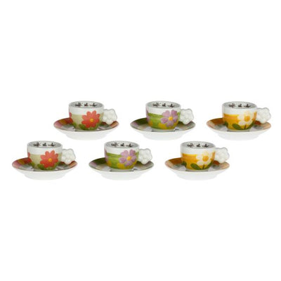 Thun Set 6 Tazzine Espresso in Porcellana Florianne - P4785P00 - Gioielleria De Patto