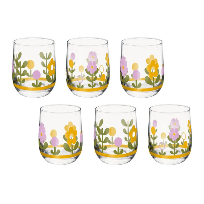 Thun Set 6 bicchieri per acqua in vetro Florianne - P4807P00 - Gioielleria De Patto