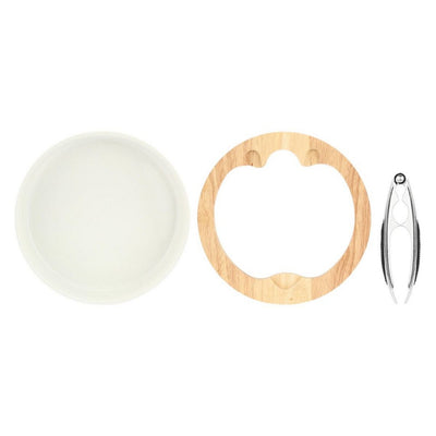 Thun Ciotola schiaccianoci sagomata in porcellana e legno Florianne - P4827P00 - Gioielleria De Patto