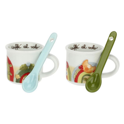 Thun Set 2 Mini Mug in porcellana Bosco Magico - P4855P00 - Gioielleria De Patto