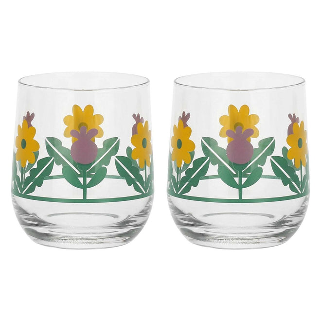 Thun Set 2 bicchieri acqua in vetro Florianne primavera - P4900P00 - Gioielleria De Patto