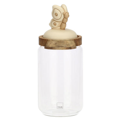 Thun Barattolo in vetro con coperchio in legno Elegance, grande - P4919P00 - Gioielleria De Patto