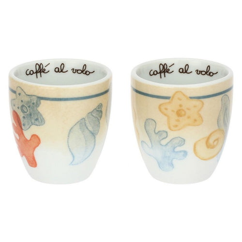 Thun Set 2 caffeini in porcellana Mare da amare - P4925p00