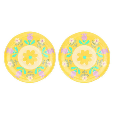 Thun Set 2 piatti piani in melammina Florianne primavera - P4992P00