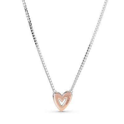 Collana Donna Pandora Cuore Asimmetrico - 380089C01 - Gioielleria De Patto