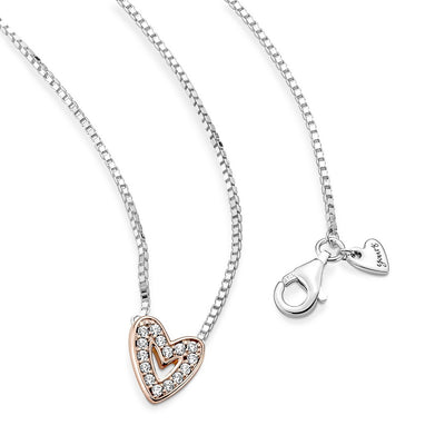Collana Donna Pandora Cuore Asimmetrico - 380089C01 - Gioielleria De Patto