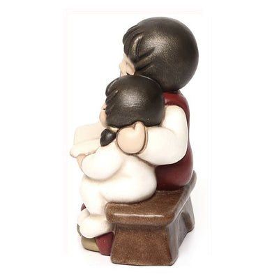 Thun Coppia Di Bimbi Che Leggono Presepe Giubileo Rosso - S2185A82 - Gioielleria De Patto
