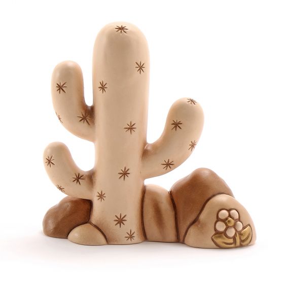 Thun Cactus Con Cespuglio Presepe Classico Champagne - S2244B83 - Gioielleria De Patto